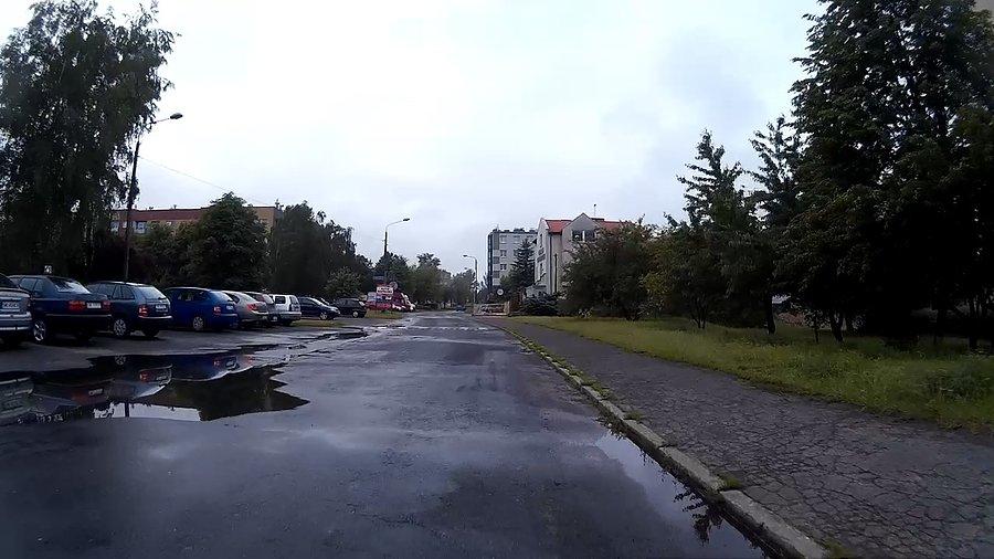 Jeszcze mokro po nocnych opadach