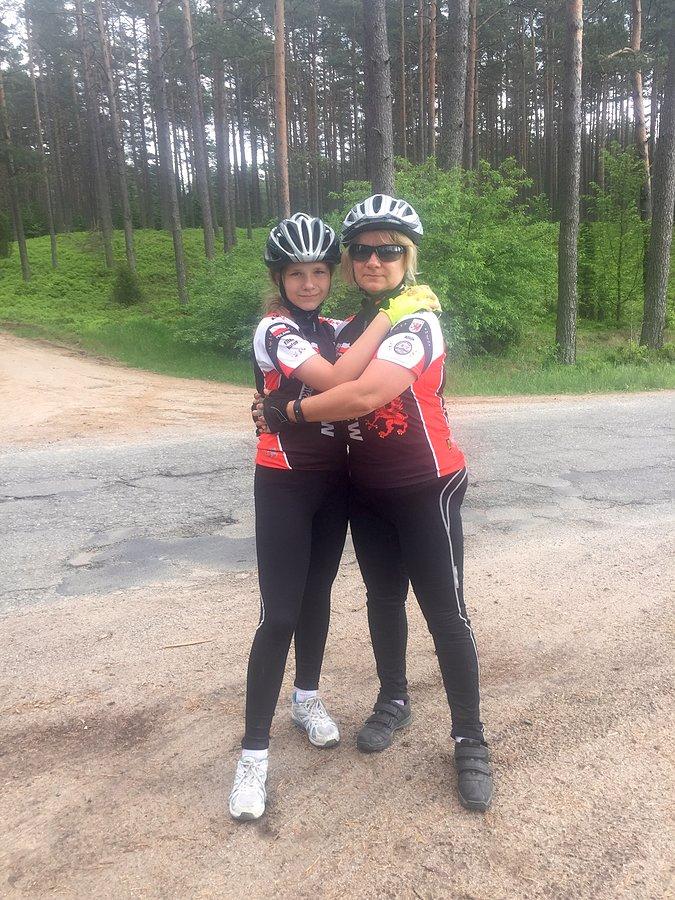 Kori i mama rowerzystki
