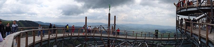 Panorama na konstrukcje wieży