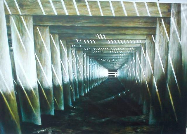 Iwona Wojewoda Jedynak - tempera żółtkowa - obraz bez tytułu