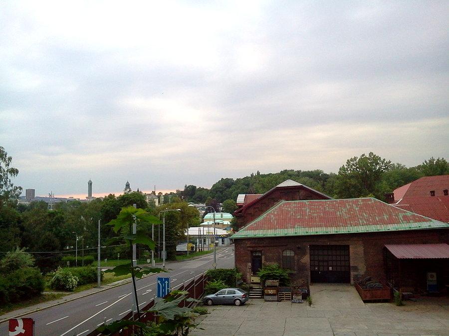Widok znad kopalni Św Trójcy na Ostrawę