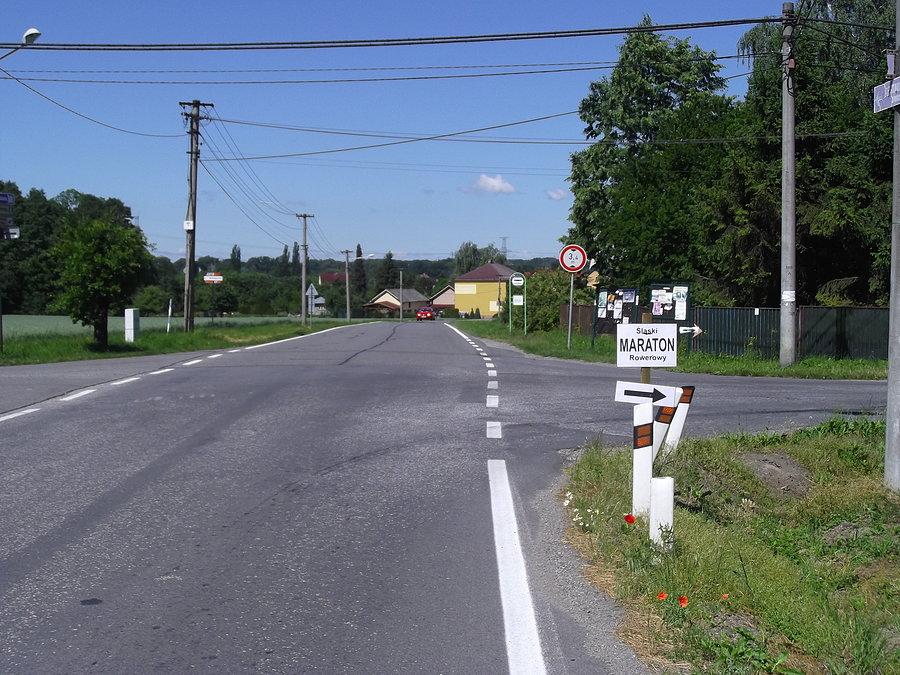 Czechy - Zavada i oznakowanie Śląskiego Maratonu Rowerowego