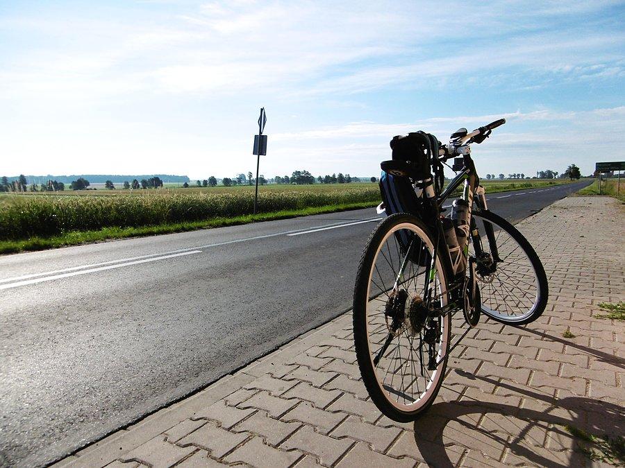 Mała pauza po przejechaniu 30km