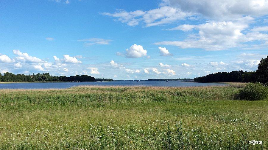 Pierwszy kontakt z jeziorem Mamry - widok z MOR'a