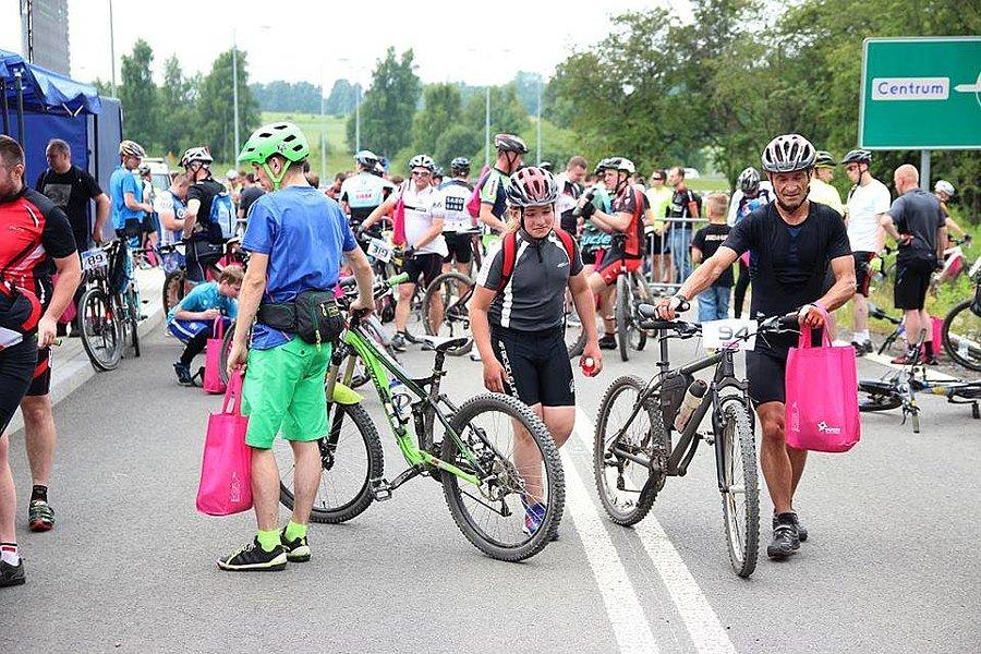 Na mecie 21 Wyścigu Rowerów Górskich Jaworzno