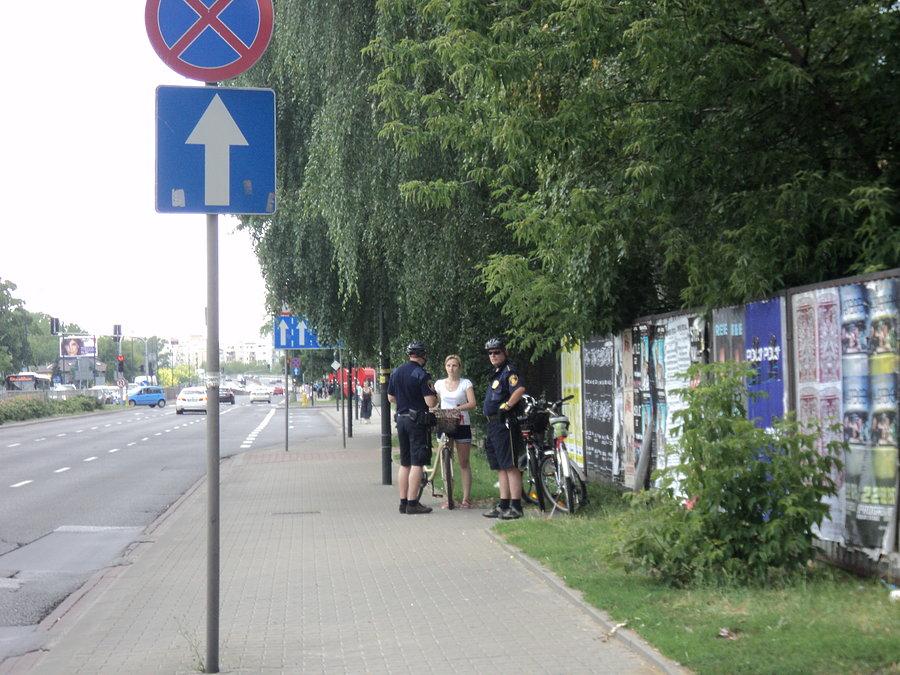 Straż miejska na Górczewskiej wlepia mandaty