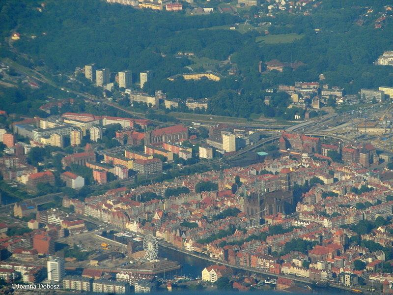 Poranny Gdańsk z góry