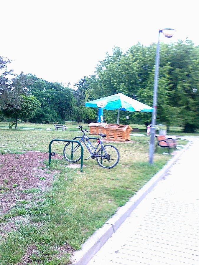 Ktos zapomniał , że przyjechał rowerem