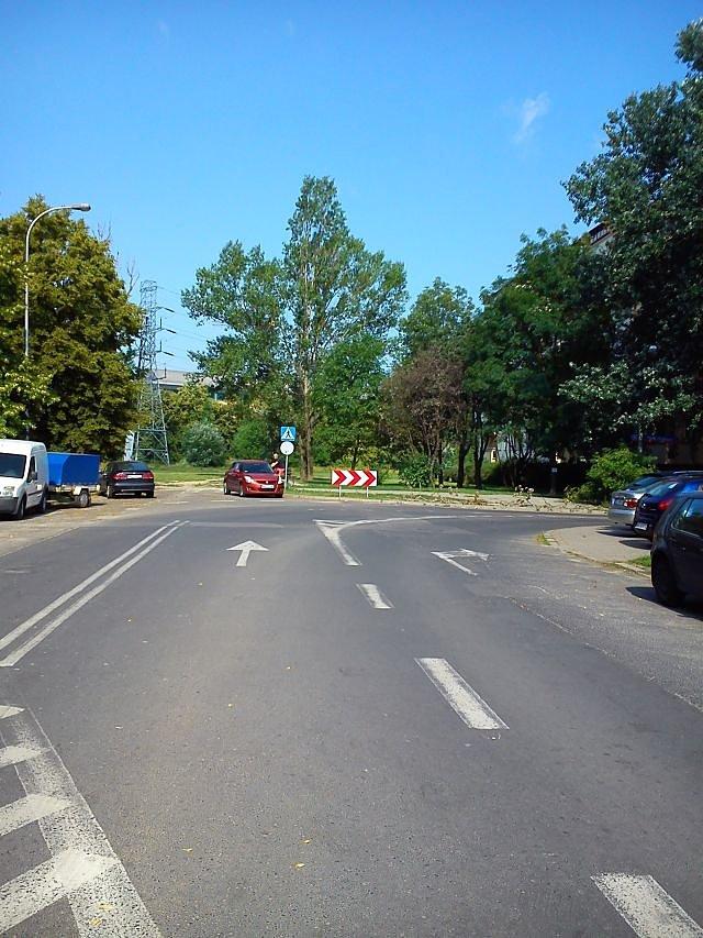 Zachodni kraniec ulicy Woronicza