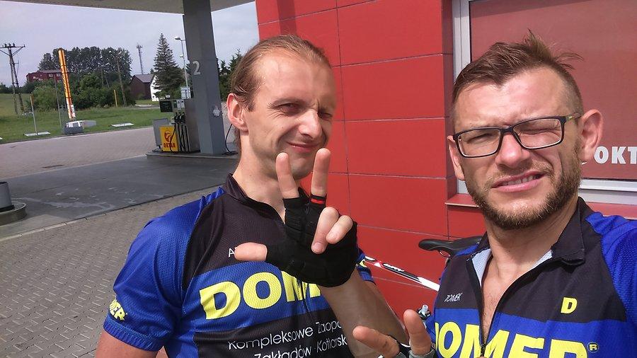 Pauza za Kościerzyną po przejechaniu 315km