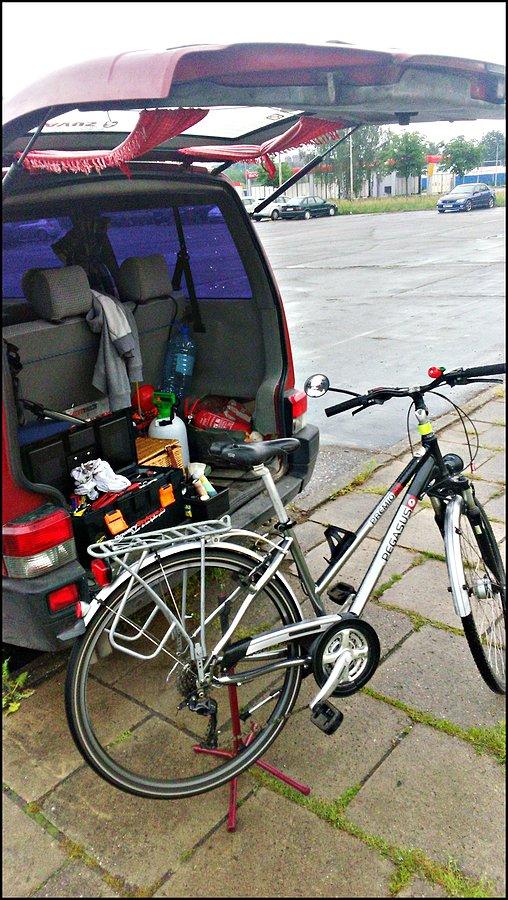 Moblilny serwis rowerowy u klientki! :)