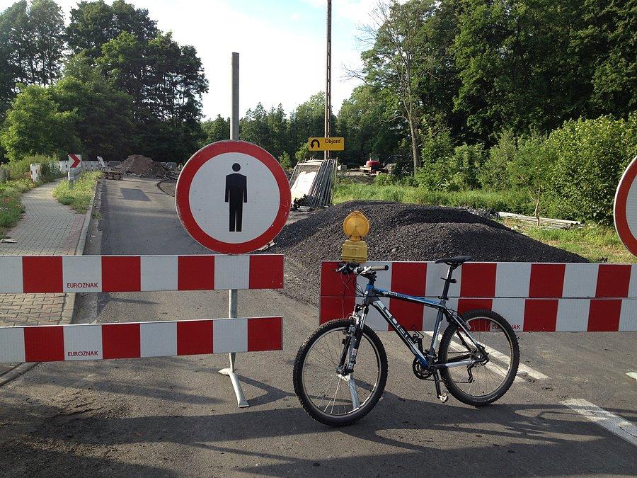Remont mostu na Rudnicy na trasie Czarnków - Trzcianka