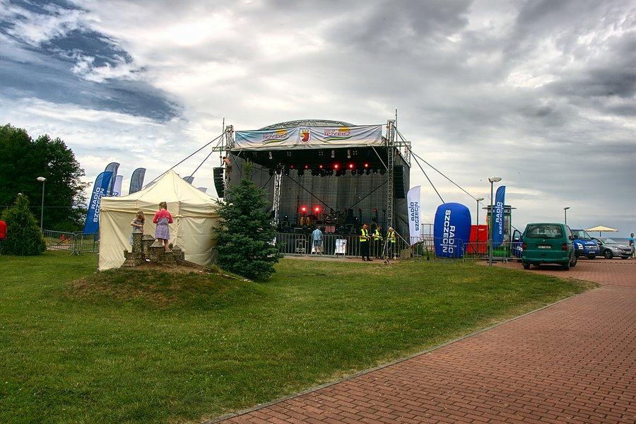 A na plazy w Trzebieży scena już gotowa