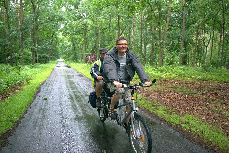 Sławek i Arek w drodze do Tanowa