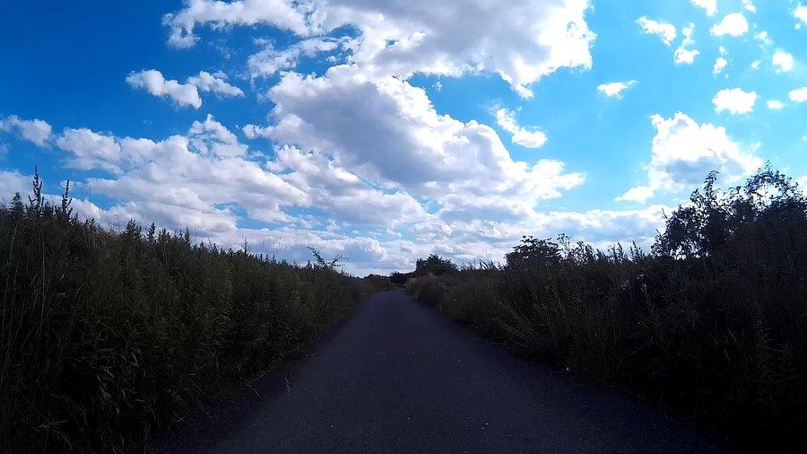 Droga gdzieś przy Gliwickim lotnisku
