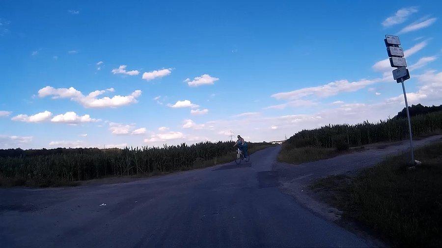 Skrzyżowanie szlaków rowerowych