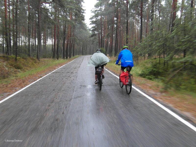 Kierunek Lubichowo - padał lekki deszczyk