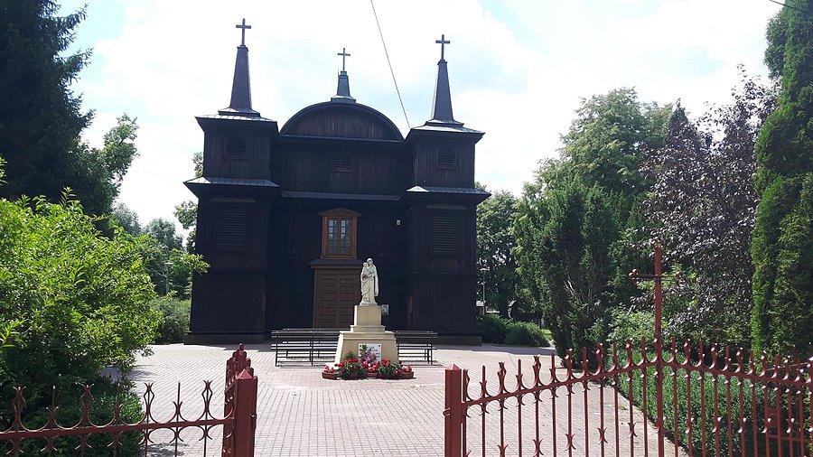 Zabytkowy kościół drewniany w Kampinosie koniec XVIII w