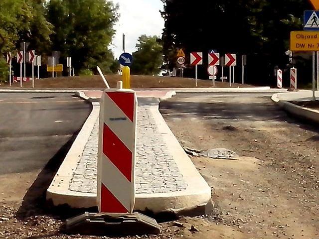 Nowe rondo Warszawska/Chopina/Zawadzka - widok od strony dzielnicy Starzyce