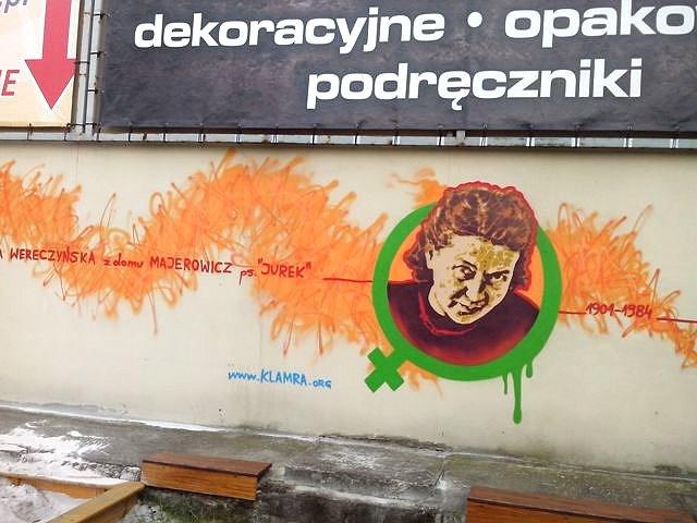 Nowy mural: Irena Wereczyńska z domu Majerowicz, pseudonim ,,Jurek”, ur. w Tomaszowie