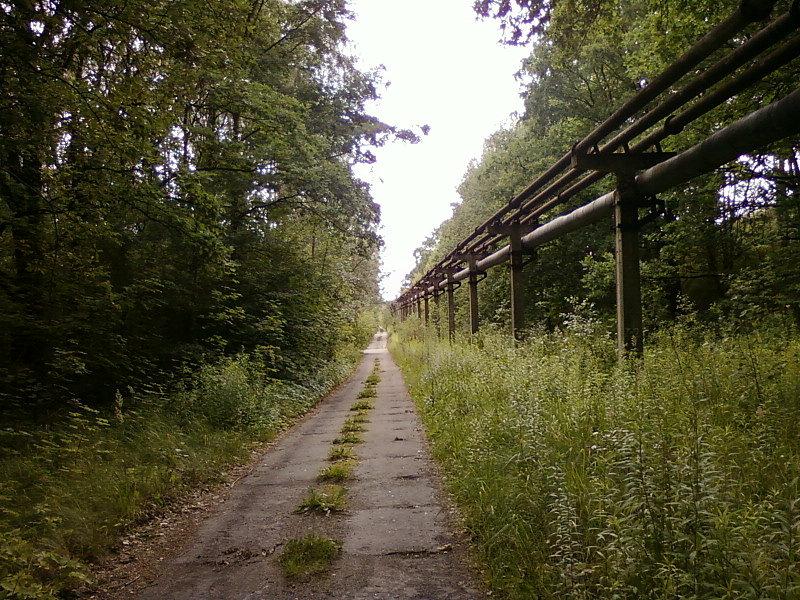 Droga wzdłuż rurociągu