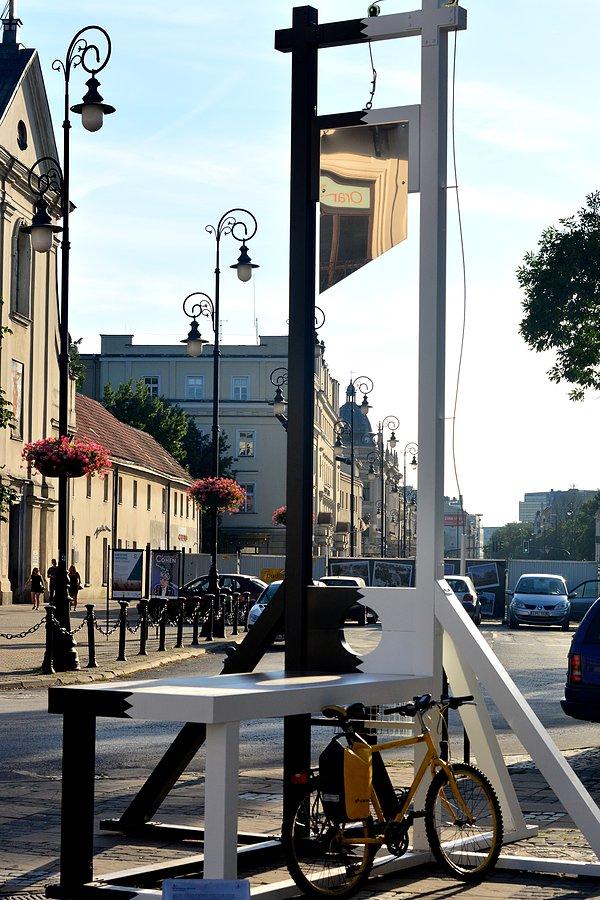 Gilotyna w centrum Lublina
