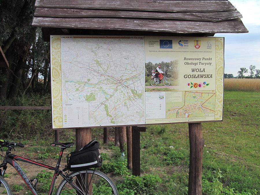 Rowerowy Punkt Obsługi Turysty - oto takie jodno z kilku miejsc na trasie