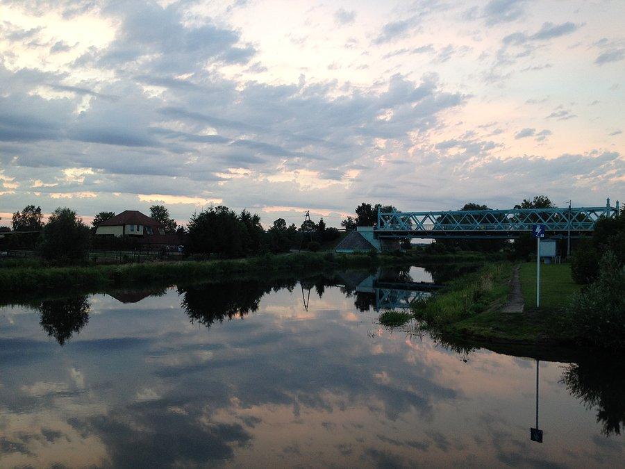 Noteć i most na trasie Czarnków - Trzcianka