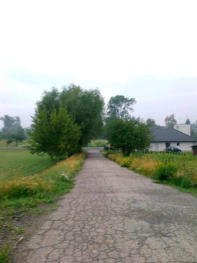 Tu skręciłam z asfaltowej drogi