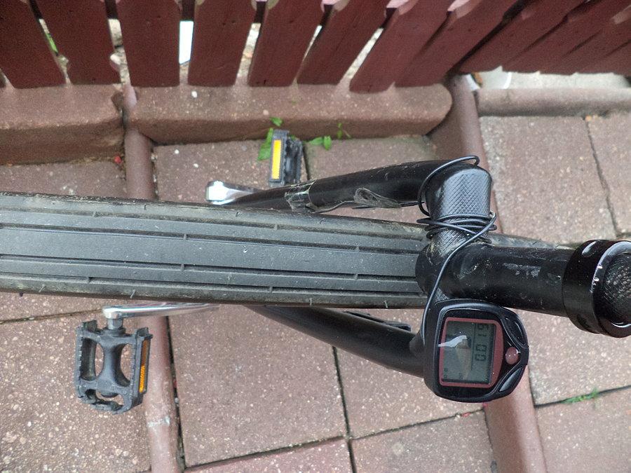 Nowe miejsce umocowania licznika do monocykla