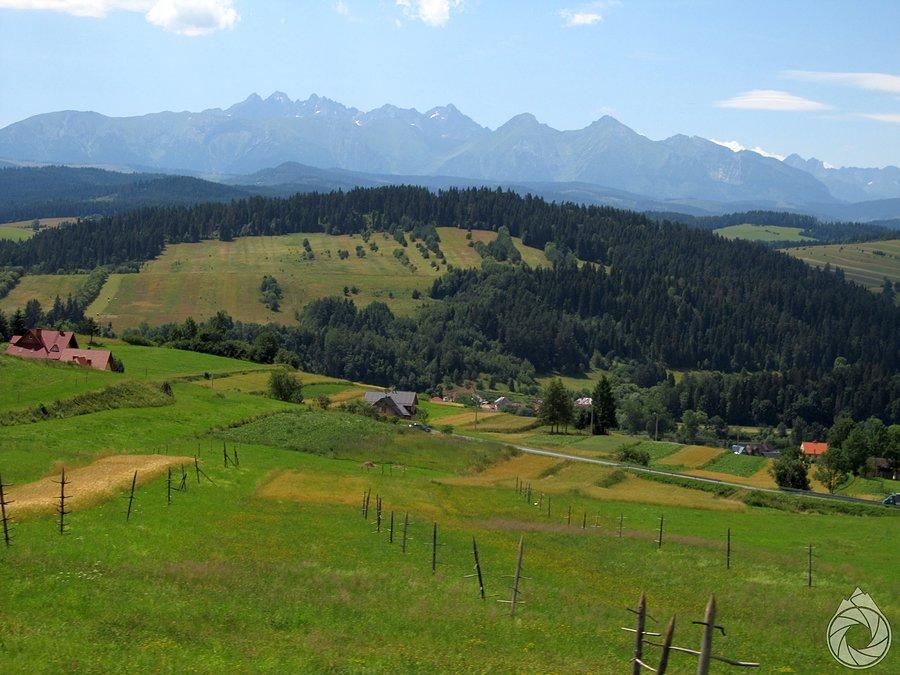 Widoki ze zjazdu do Sromowiec jak zwykle ładne