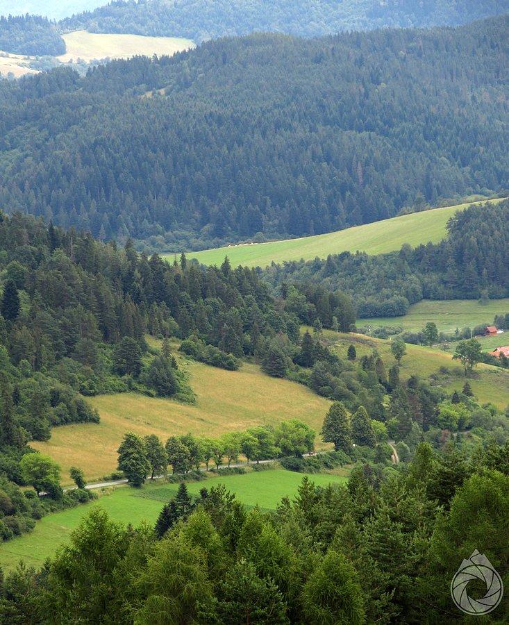 Rzut oka na podjazd w dole