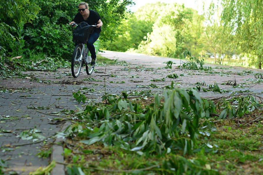 Krajobraz po burzy: DDR nad Bystrzycą w Lublinie