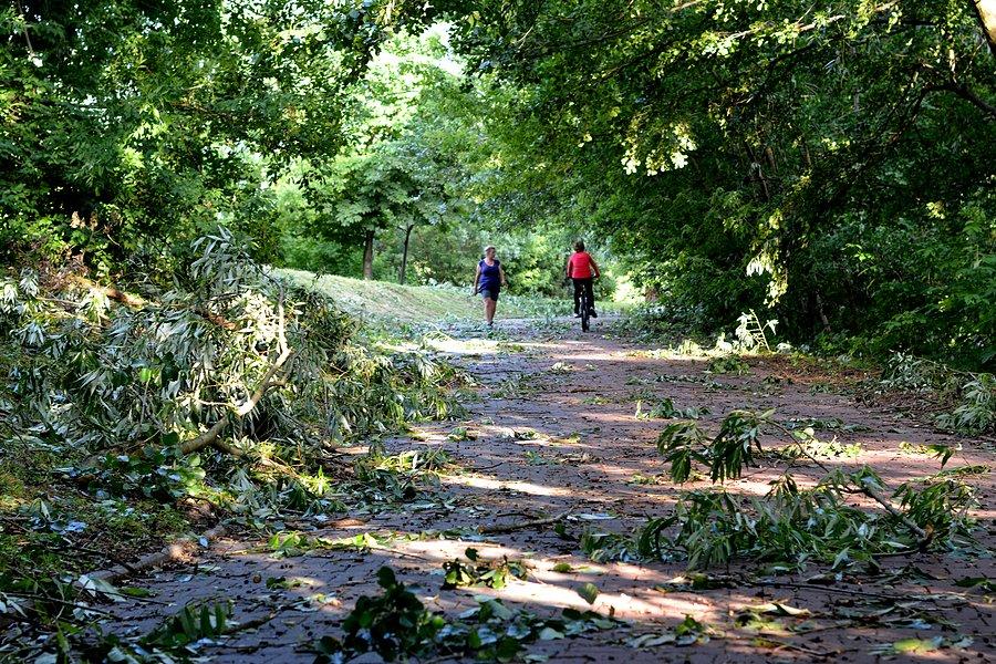 Krajobraz po burzy: DDR nad Bystrzycą w Lublinie