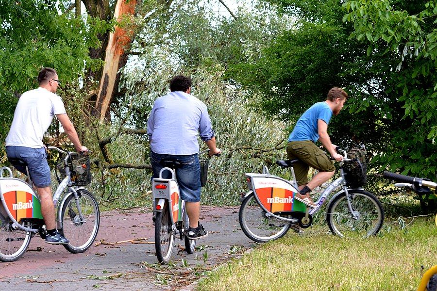 Krajobraz po burzy: DDR nad Bystrzycą w Lublinie