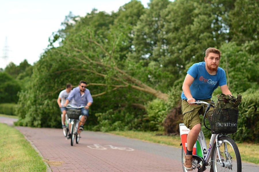 Krajobraz po burzy: DDR nad Bystrzycą w Lublinie