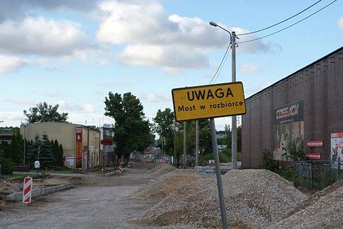 Ul. Warszawska - na wysokości Straży Pożarnej