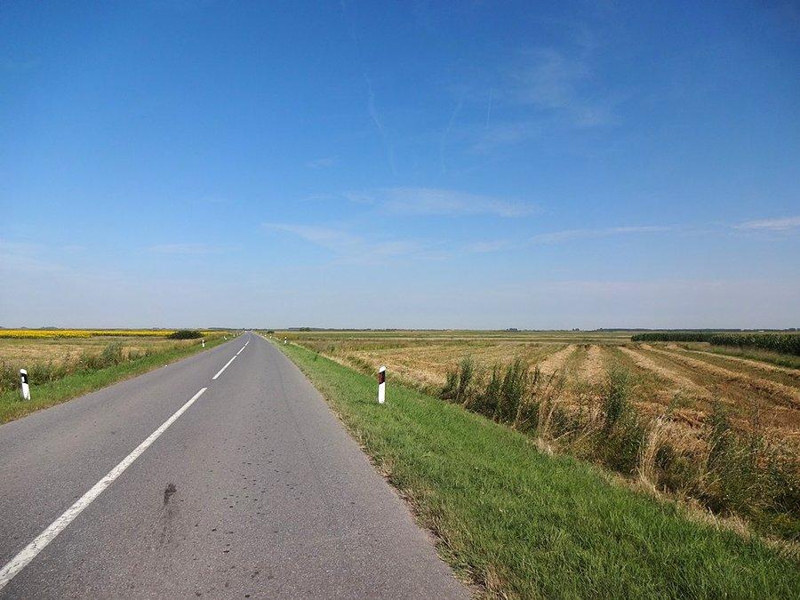Monotonny widok serbskich pól