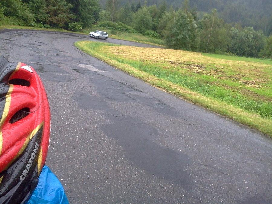 Podjazd na Przełęcz Przysłop 761 m