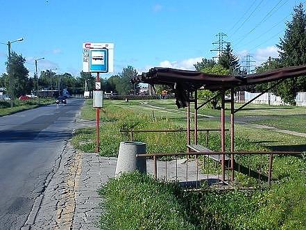 A tu inny bida przystanek spotkany po drodze