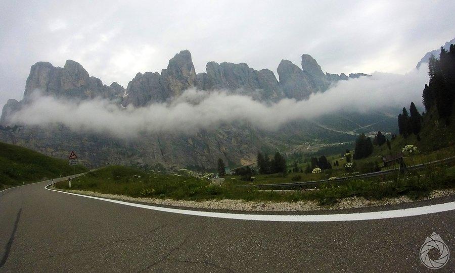 Val Gardena pod chmurką