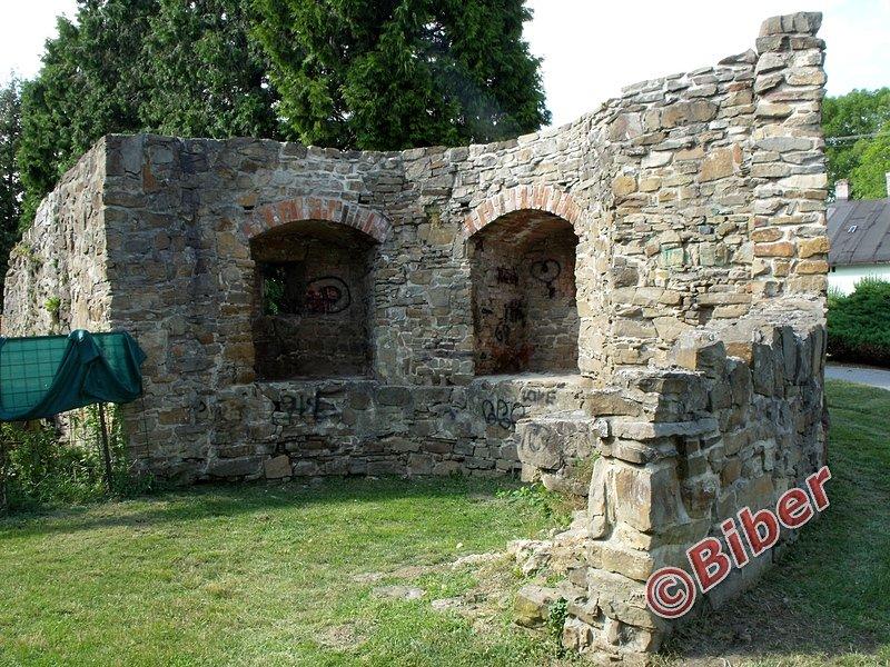 Hlučín - ruina jednej z miejskich baszt