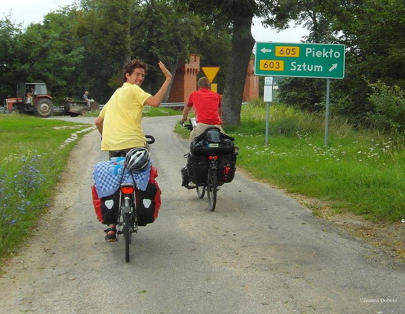 Spotkanie Rowerzystów na szlaku R1 którzy jechali z Holandii do Kaliningradu