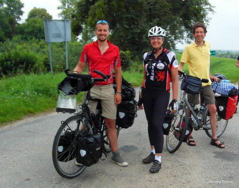 Spotkanie Rowerzystów na szlaku R1 którzy jechali z Holandii do Kaliningradu