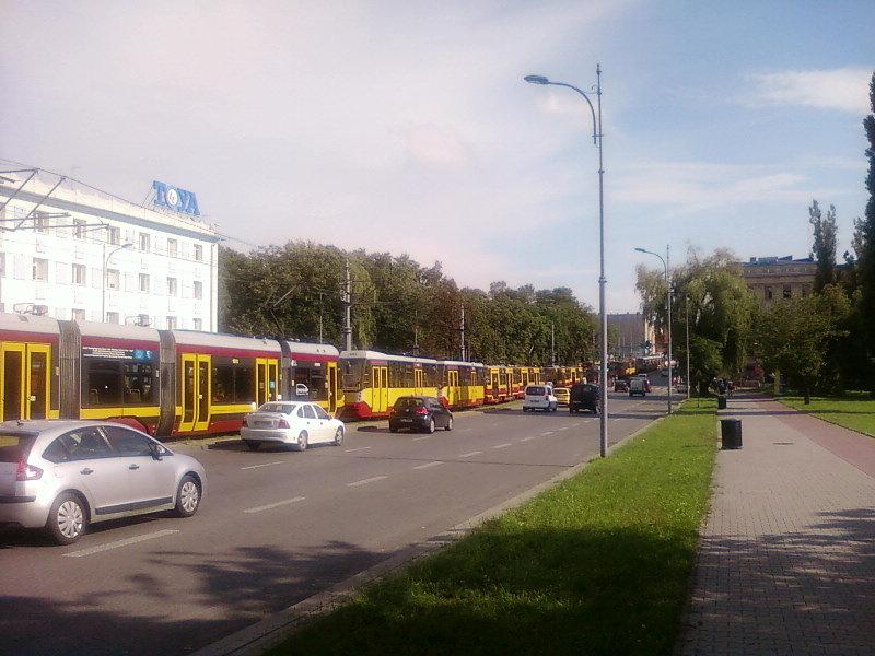 Korek tramwajowy na Zachodniej