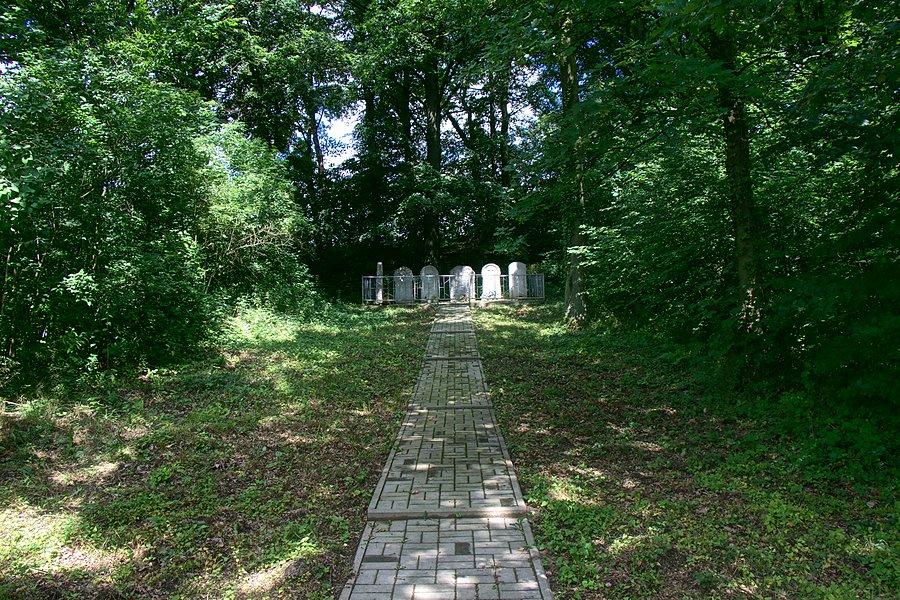 Mały leśny cmentarzyk za Moskorzynem