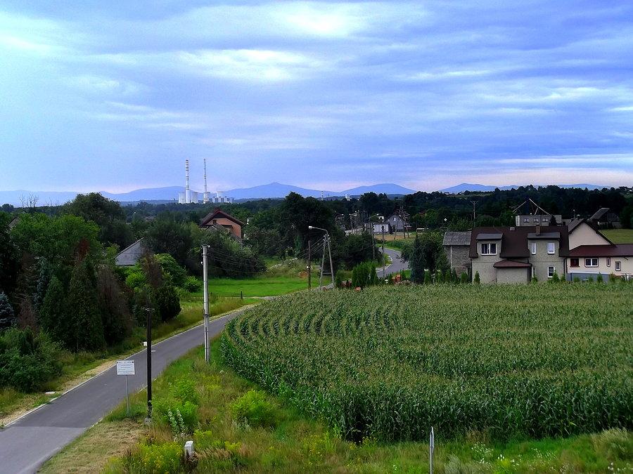 Podbucze. Widoki ze schodów (wejście awaryjna na autostradę)