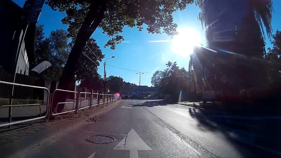 Jedyny fragment gdy jadę pod słońce