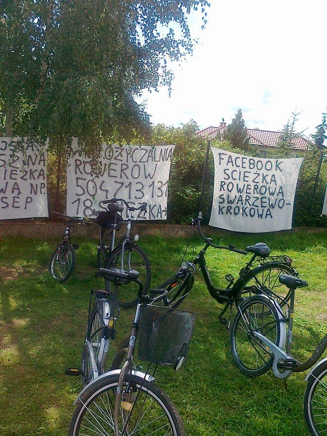 Tu wypożyczyliśmy i zwróciliśmy rowery