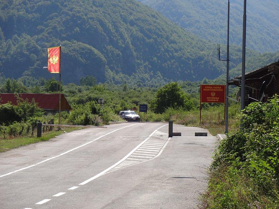 Granica pomiędzy Albanią i Czarnogórą